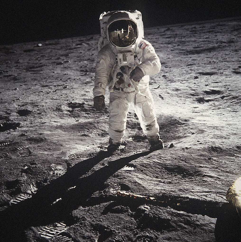 Apollo 11 · Buzz Aldrin sobre el Mar de la Tranquilidad · Neil Armstrong, 20 jul 1969.